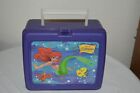VINTAGE DISNEY The Little Mermaid! Purple plastic THERMOS lunch box only USA