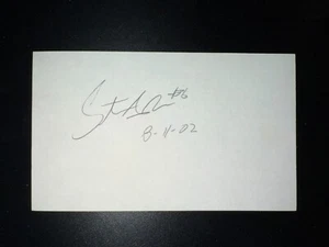 Steve Andrade, ROYALS (2006 Debut) SIGNIERTE 3x5 Karteikarte (HS) - Bild 1 von 1