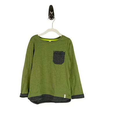 Esprit Camiseta Manga Larga Niño con Etiquetas, Verde, Talla: 6-7 Foto 1 de 2