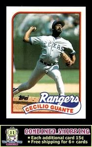 1989 Topps #766 Cecilio Guante Texas Rangers - Picture 1 of 2