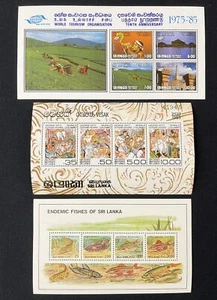 Sri Lanka 1980s Fish Art Sheets MNH MK7302 - Picture 1 of 2