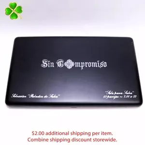 Sin Compromiso Paladin de Saka Empty Wood Cigar Box 14.25" x 8.5" x 1.25" - Picture 1 of 9