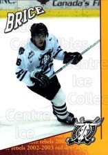 2002-03 Red Deer Rebels #1 Nathan Brice