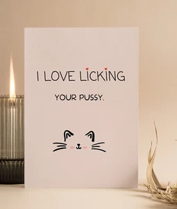 Rude Birthday Card | Birthday | Funny Card For Boyfriend or Husband|Girlfriend - Picture 1 of 3