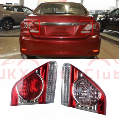 For Toyota Corolla 2011 2012 2013 Pair Inner Rear Tail Light Lamp Left & Right c - Image 1 of 4