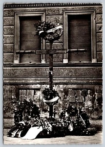Postcard Germany Berlin Memorial in Bernauer Strasse RPPC pre wall-fall  2G - Picture 1 of 2