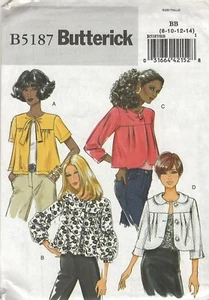 BUTTERICK B5187 Misses Unlined Jacket/SEWING PATTERN/8-14 or 16-24/UNCUT - Picture 1 of 7