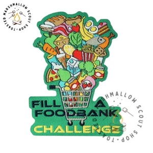 Fill A Foodbank Abzeichen / Patch Scouts Girl Guides Camp Decke Weihnachten - Bild 1 von 1
