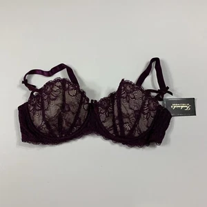 Sujetador Frederick's Of Hollywood Cynthia encaje balconette talla 36D - Imagen 1 de 3