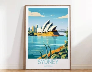 Sydney Australia Travel Poster, Sydney Australia Poster - Picture 1 of 4