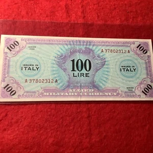 italy 100 lira 1944 military currency 003946-88c - Picture 1 of 3