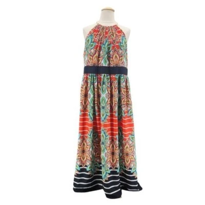 Eliza J Womens 24W Dress Floral Halter Maxi Dress with Chain Necklace Party - Image 1 of 4