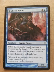 MTG Blighted Agent New Phyrexia (29/175) Magic Human Infect LP GROSSRABATT - Bild 1 von 1