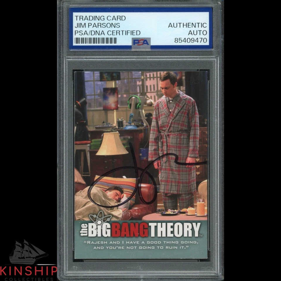 Jim Parsons signed Big Bang Theory Trading Card PSA DNA Slabbed Auto C4362 - Image 1 of 1