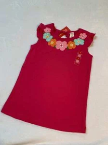 Gymboree Floral Reef Embroidered Flutter Sleeve Top NWT Sz 8 - Picture 1 of 3