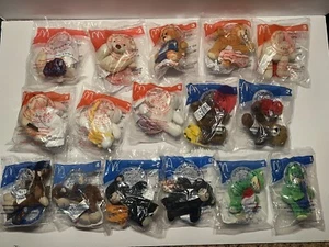 2006 McDonald's Build-A-Bear Boys Girls Complete Set of 16 (8 Blue) (8 Red)  NIP - Picture 1 of 14