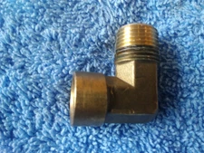 Brass Reducing Elbow 3/8" MPT X 1/4" FPT Yellow Brass 90° 90 Degree Elbow