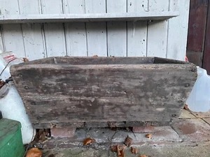 Vintage Handcrafted Wooden Farmhouse Trough Sink – Rustic Charm - Picture 1 of 7