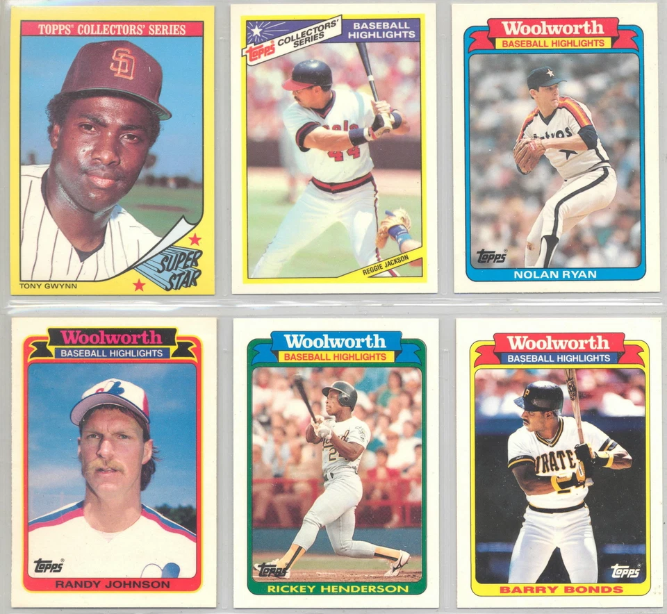 1986,1987,1988,1989,1990,1991 Woolworth Baseball Cards #1-33 You Pick! - Image 1 of 1