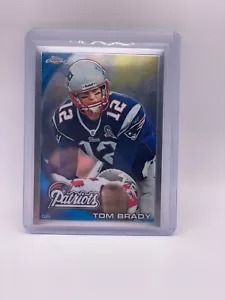 Topps Chrome Football C80 2010 tarjeta Tom Brady Patriots - Imagen 1 de 2