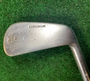 H&B Model 20 Chromium Mashie 5 iron plastic coated steel shaft leather grip RH - Picture 1 of 9