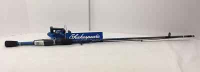 Shakespeare Amphibian AMP5630BFCBO 5’6” Two Piece Medium Action Rod & Reel Blue - Image 1 of 4