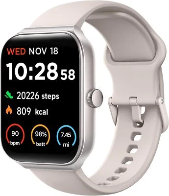 Smart Watch Alexa Built-in Waterproof/Heart Rate Tracker for iPhone 16 Pro - Image 1 of 4