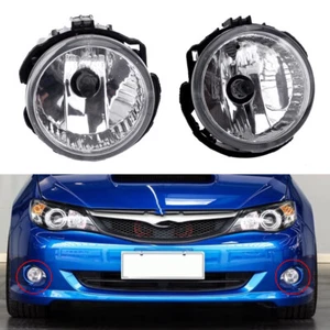 L+R Front Bumper Clear Lens Fog Light Lamp Fit For Subaru Impreza 08-10 Tu - Picture 1 of 4