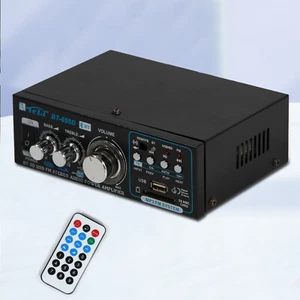 Amplificatore Bluetooth Nero HiFi Stereo Amplifier 2 Canali Mini Amplificatore Audio - Foto 1 di 12