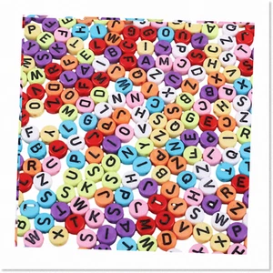 100pcs Acrylic Letter Beads - DIY Jewelry Making Kit: Bracelets & Necklaces - A- - Picture 1 of 7