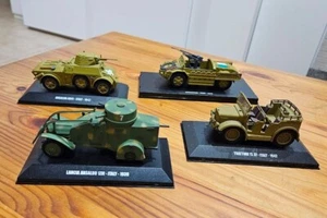 Lotto modelli MEZZI BLINDATI + TRATTORE ARTIGLIERIA ITALIANI scala 1/43 - Foto 1 di 3