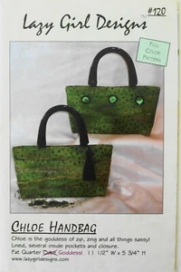 Lazy Girl Designs 120 Chloe Handbag Purse Sac Sewing Pattern - Picture 1 of 1