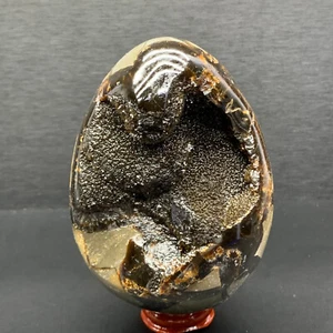 Espécimen mineral cristal dragón forma huevo piedra espalda tortuga natural 760 g - Imagen 1 de 13