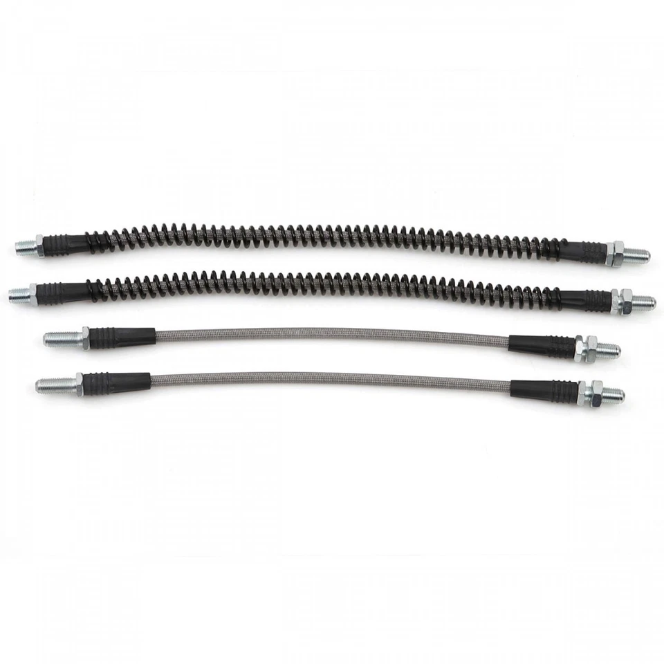 New Set of Four Stainless Brake Line Hoses Brakes Triumph Spitfire 1973-1980 - Image 1 of 1