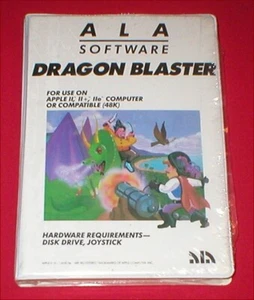 Dragon Blaster per computer Apple II II+ IIe IIc IIgs NUOVO SIGILLATO - Foto 1 di 4