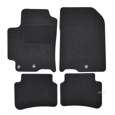 Floor mats car mats suede for Kia Stonic from 2017 4 pieces round - Image 1 of 4