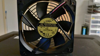 {ADDA} DC Brushless Model {AD1212UB-A7BGL} 4-pin/12V, 0.5A Server Cooling Fan - Image 1 of 4