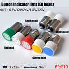 1Pcs LED button B9 card mouth signal indicator small light bead screw mouth