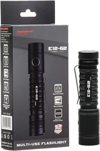 Powertac E12-G2 EDC Tactical LED Flashlight -1300 Lumen w/Type C Charging - Picture 1 of 8