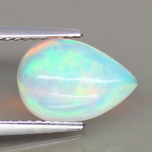 1.62ct.NATURAL GEMSTONE UNHEATED OPAL ETHIOPIA WHITE WITH RAINBOW NICE GRAB IT!