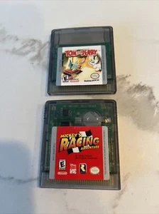 Nintendo Game Boy Color Tom and Jerry + BONUS Mickey’s Racing Adventure TESTED! - Picture 1 of 2