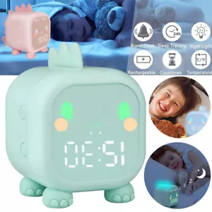 Kinderwecker Niedlicher Dinosaurier Digitaler Wecker Für Kinder Schlaftrainer DE - Bild 1 von 15