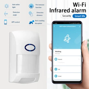 Tuya Smart WiFi Infrared Detectors Outdoor Wireless PIR Alarm Motion Sensor Comp - Picture 1 of 10