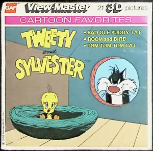 Paquete de 3 carretes TWEETY AND SYLVESTER 3d View-Master - Imagen 1 de 3