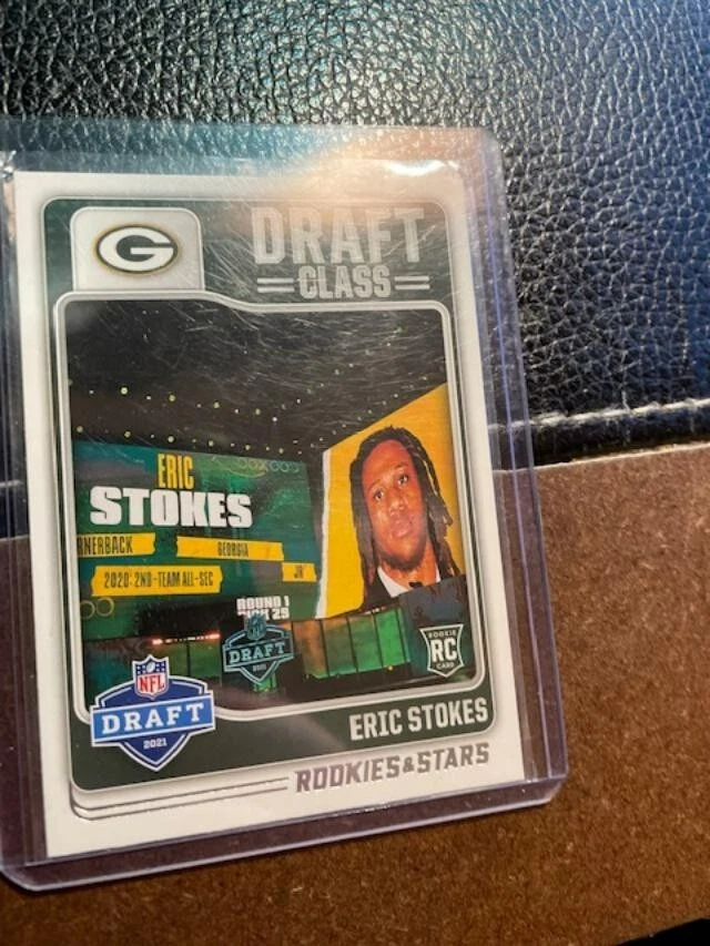 Eric Stokes PACKERS 2021 Panini Rookies & Stars Draft Class Insert CARD #DC-18 - Image 1 of 1