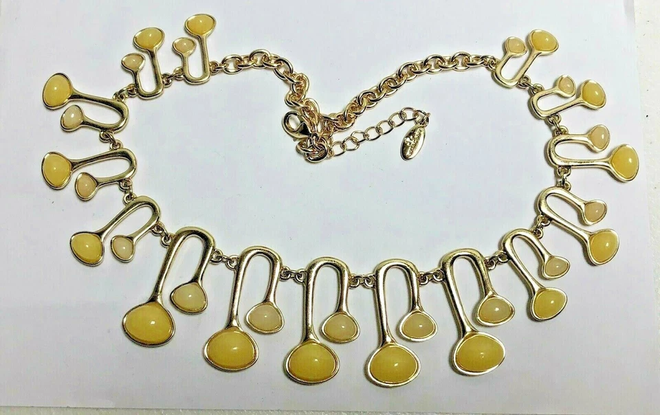 Colar Cabochão Amarelo ANN TAYLOR LOFT - Imagem 1 de 1