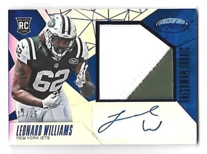 Leonard Williams 2015 Panini Certified Mirror Blue RC Patch Auto /135 - Bild 1 von 2