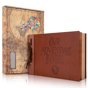 80Pages Our Adventure Book Travel Scrapbook Photo Album 11.9*7.6inch Memory Gift - Picture 1 of 10