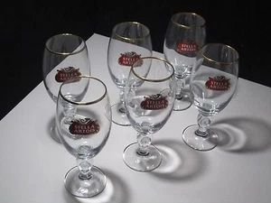 6 Stella Artois Kelch 33CL Gläser Bier Pub Bar Stielglas Pint Glas 11,2oz Neu - Bild 1 von 4
