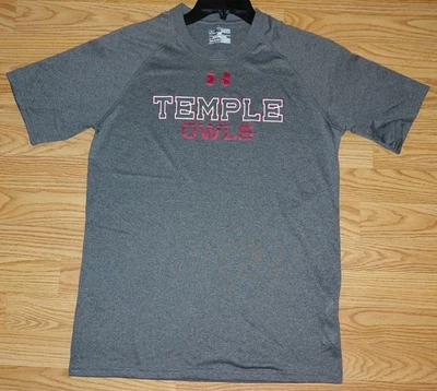 TEMPLE OWLS SHIRT BY UNDER ARMOUR NEW NO TAG MENS SIZE SMALL SOFT & COMFORTABLE - Image 1 of 4